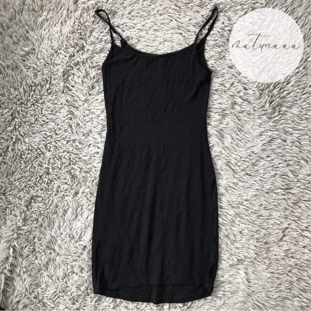 Skims Soft Lounge Slip Dress in Onyx M